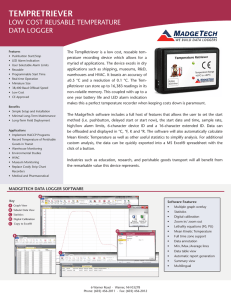 Specifications Sheet