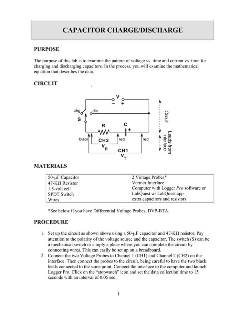 capacitor charge/discharge