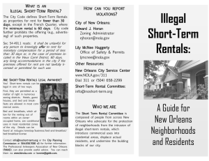 Illegal Short-Term Rentals: