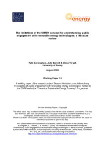 The limitations of the NIMBY concept for understanding