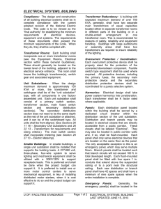 Electrical Systems, Building