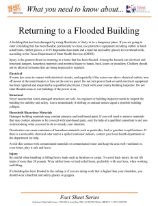 Returning to a Flooded Building
