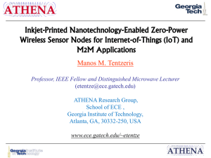 Inkjet-Printed Nanotechnology-Enabled Zero-Power Wireless