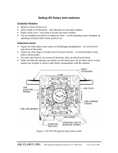 GE Rotary Limit Switch Setting Guide