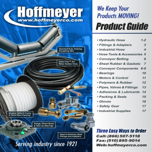 Product Guide - Hoffmeyer Company Inc.