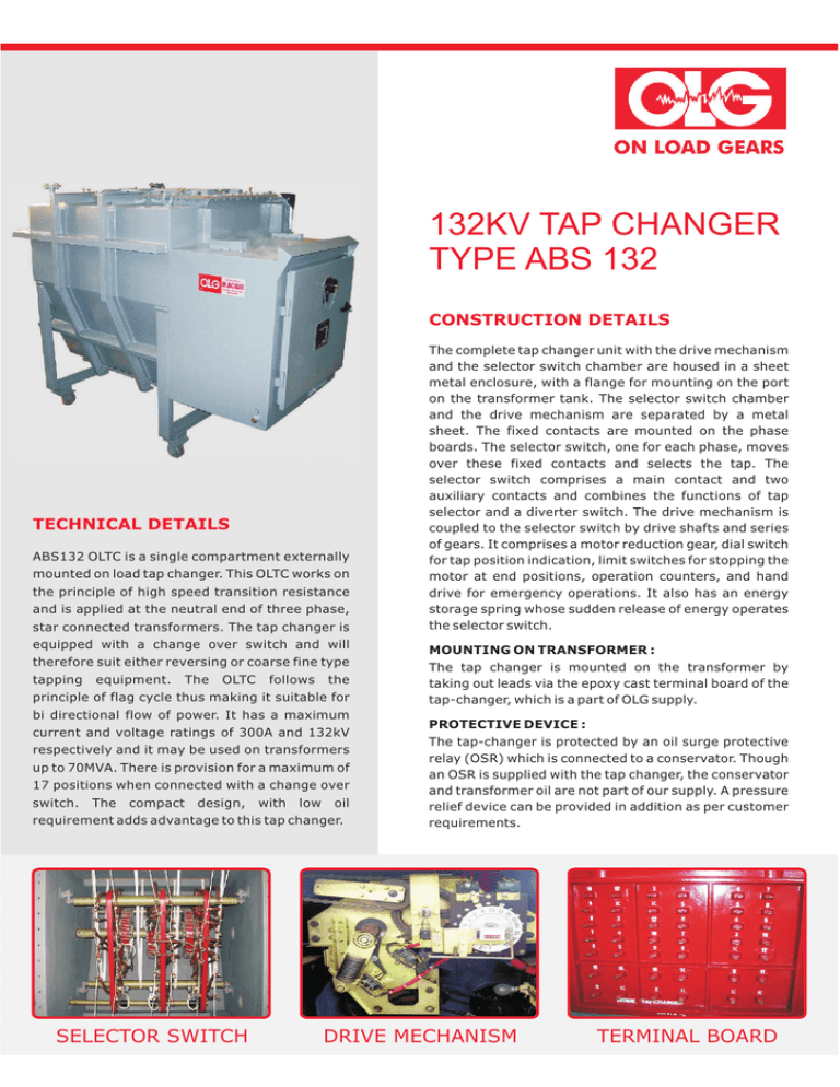 132kv tap changer type abs 132
