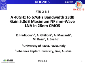 RTU-2-B-3 A 40GHz to 67GHz Bandwidth 23dB Gain 5.8dB