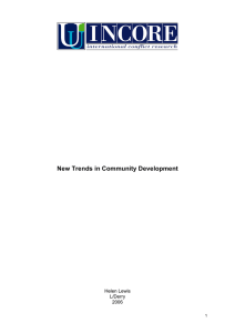 New Trends in Community Development
