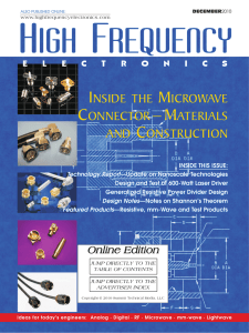 High Frequency Electronics – December 2010