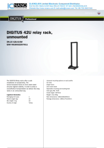 DIGITUS 42U relay rack, unmounted