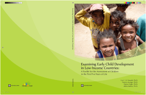 Examining Early Child Development in Low-Income