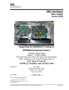 EMC Test Report - Texas Instruments