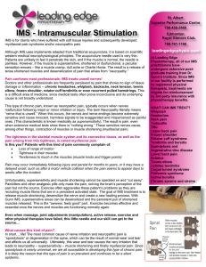 IMS - Intramuscular Stimulation