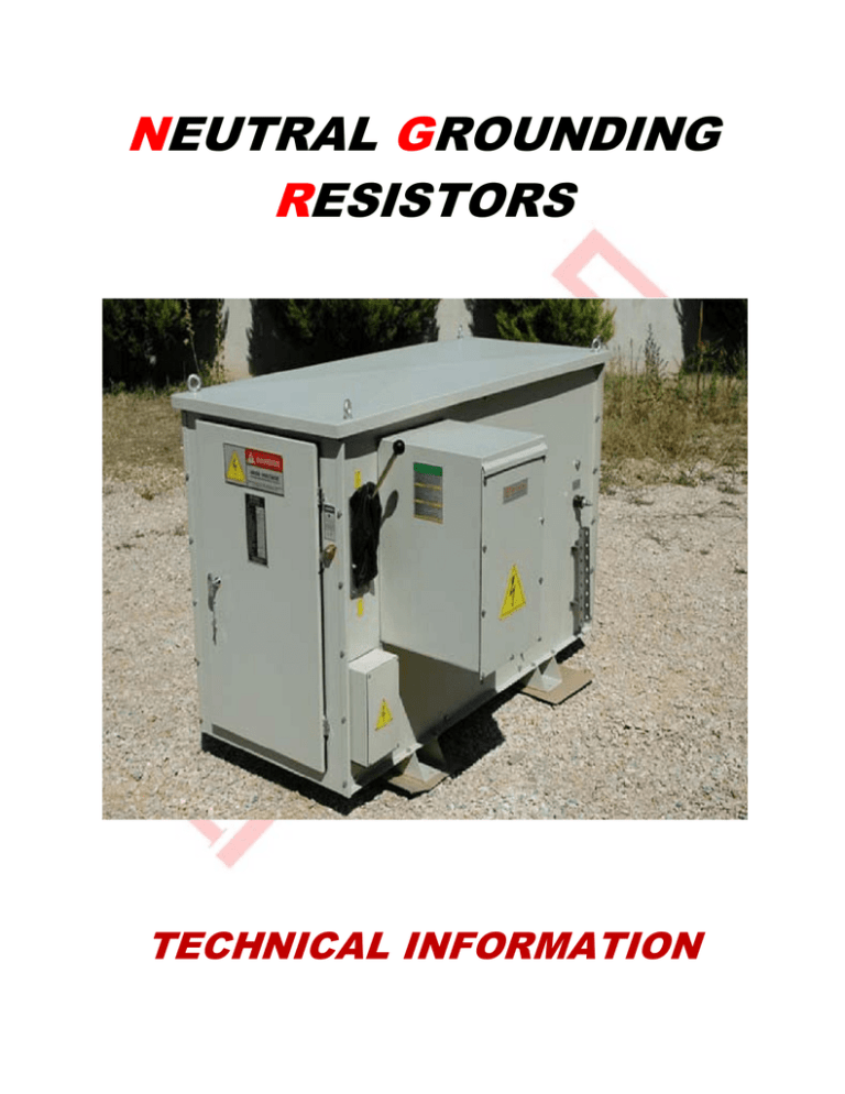 neutral grounding resistors