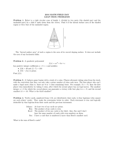 Problemi di Math Field Day: Geometria, Algebra, Logica