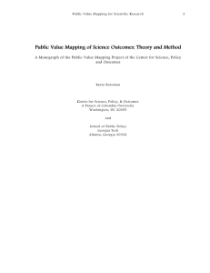 Public Value Mapping of Science Outcomes: Theory and Method