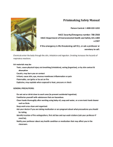 Printmaking Safety Manual