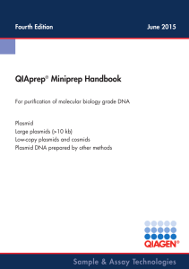 QIAprep Miniprep Handbook: DNA Purification Guide