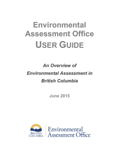 EAO User Guide - Environmental Assessment Office