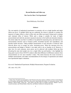 Beyond Baseline and Follow-up: The Case for