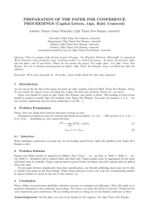 Capital Letters, 14pt, Bold, Centered - MENDEL
