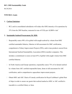 Additional RCL Sustainability Goals
