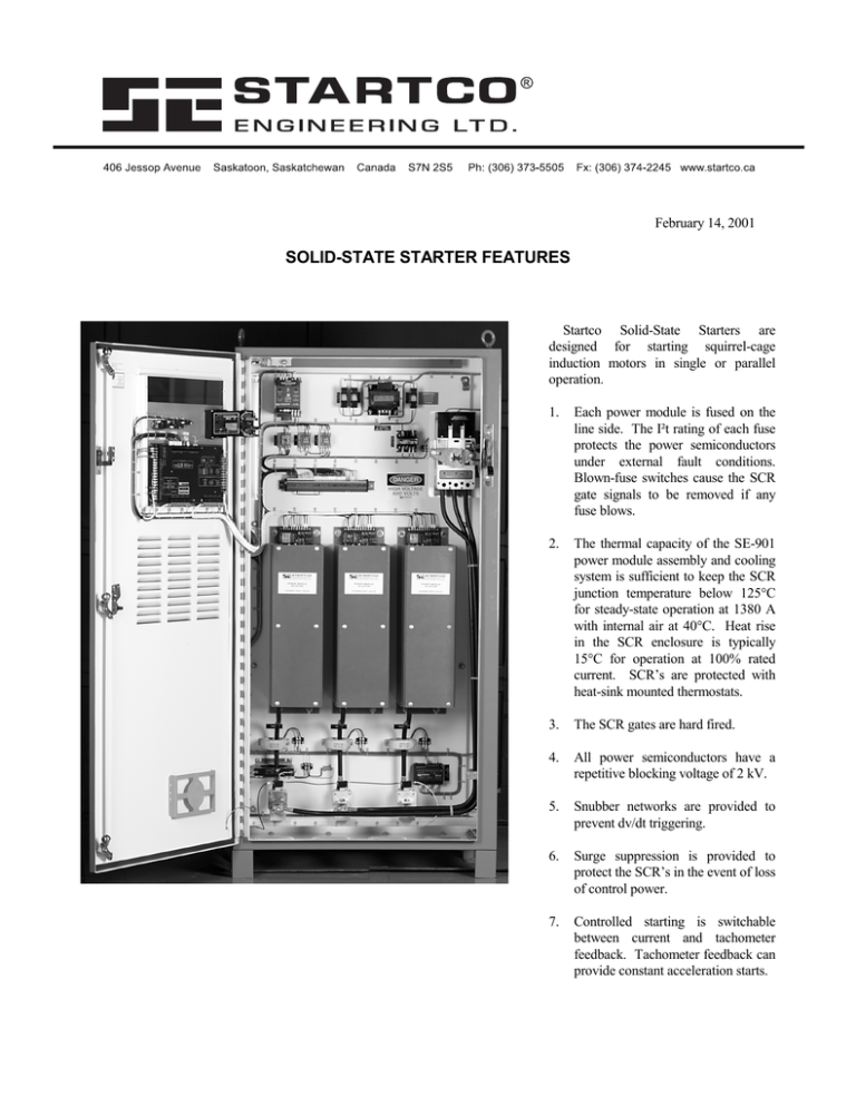 SolidState Starter Features