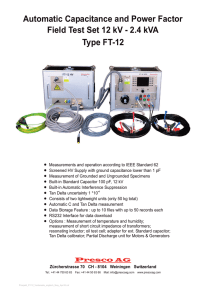 Automatic Capacitance and Power Factor Field Test Set 12 kV