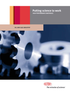 high performance materials oil and gas
