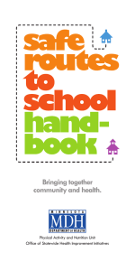 Safe Routes to School Handbook - Minnesota Department of Health