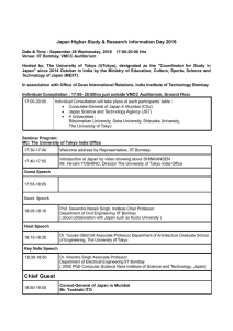 Chief Guest - The University of Tokyo INDIA OFFICE