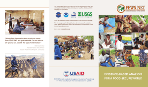 FEWS NET Brochure - Famine Early Warning Systems Network