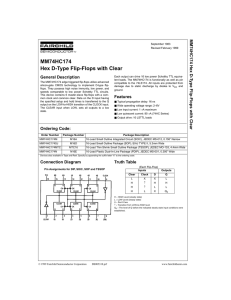 MM74HC174 Hex D-Type Flip-Flop Datasheet | Fairchild