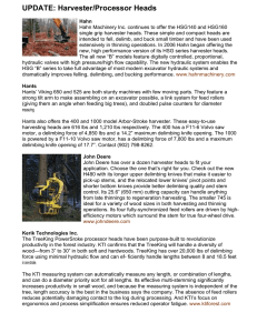 Harvester/Processor Heads Overview