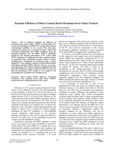 Dynamic Efficiency of Direct Control Based Maximum Power