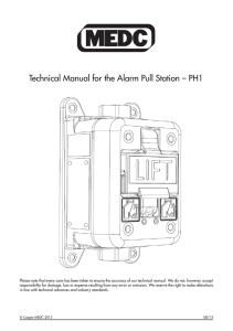 Technical Manual for the Alarm Pull Station – PH1