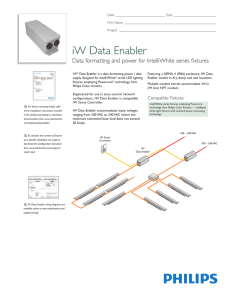 iW Data Enabler - Philips Color Kinetics