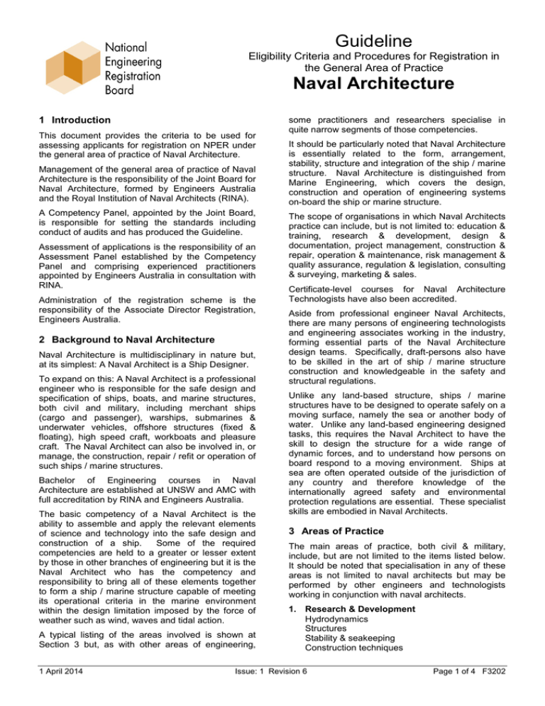 Naval Architecture Engineers Australia