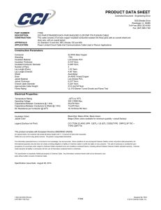 product data sheet
