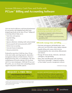 PCLaw™ Billing and Accounting Software