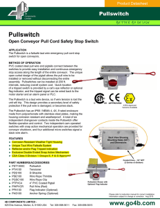 Pullswitch - Open Conveyor Pull Cord Safety - 4B