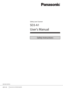 SD3-A1 (Safety Instructions) - Panasonic Electric Works Europe AG