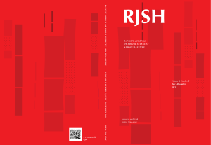 Volume 2, Number 2 July - December 2015 www.rsu.ac.th/rjsh ISSN