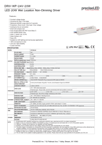 DRIV-WP-24V-20W LED 20W Wet Location Non