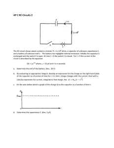 RC Circuits Worksheet: Problems and Solutions