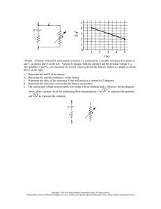 Battery EMF & Internal Resistance: AP Physics Problem