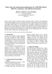 Phase Noise and Tuning Speed Optimization of a 5-500
