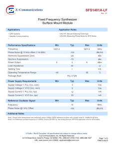 SFS1401A-LF - Z-Communications, Inc.