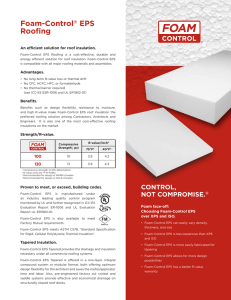 Foam-Control Roof Insulation Brochure