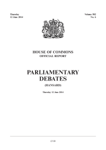 parliamentary debates - Publications.parliament.uk